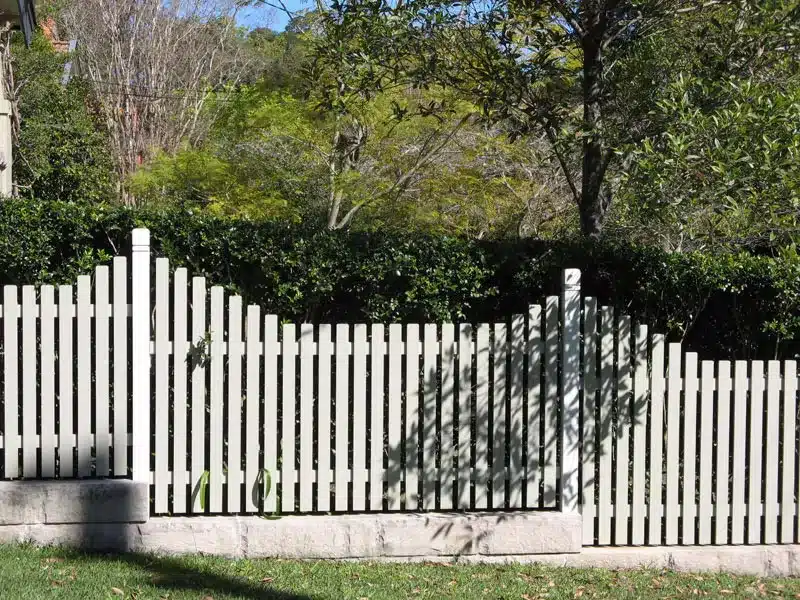 Picket style fence panels